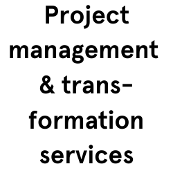 Project management & transformation services